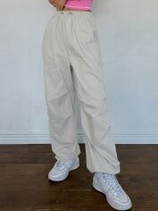 Акція на Штани жіночі SHEIN GD-00170984 M Світло-сірі від Rozetka