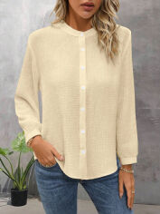 Акція на Блузка жіноча SHEIN GD-00168365 L Айворі від Rozetka