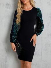 Акція на Плаття жіноче SHEIN GD-00107873 L Чорне від Rozetka