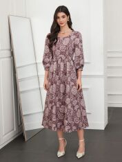 Акція на Плаття жіноче SHEIN GD-00168031 S Коричневе від Rozetka