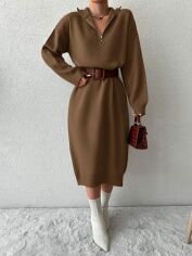 Акція на Плаття жіноче SHEIN GD-00156597 One Size Коричневе від Rozetka