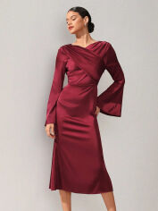 Акція на Плаття жіноче SHEIN GD-00102778 S Бордове від Rozetka