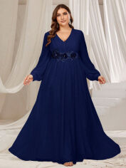 Акція на Плаття жіноче SHEIN GD-00131181 3XL Темно-синє від Rozetka