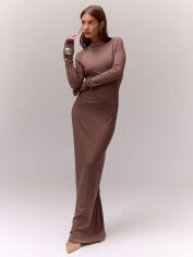 Акція на Плаття жіноче SHEIN GD-00131730 S Коричневе від Rozetka