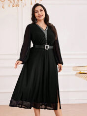 Акція на Плаття жіноче SHEIN GD-00132027 2XL Чорне від Rozetka