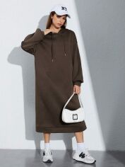 Акція на Плаття жіноче SHEIN GD-00168312 L Коричневе від Rozetka