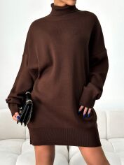Акція на Плаття жіноче SHEIN GD-00156595 One Size Коричневе від Rozetka