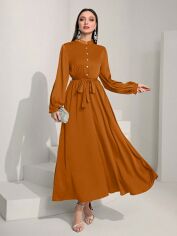 Акція на Плаття жіноче SHEIN GD-00171025 XL Охра від Rozetka