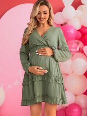 Акція на Сукня для вагітних жіноча SHEIN GD-00108938 L Світло-зелена від Rozetka