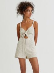 Акція на Комбінезон жіночий Pull & Bear XAZ475842EMPP XS Світло-бежевий від Rozetka