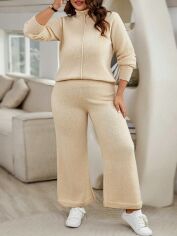 Акція на Костюм жіночий SHEIN GD-00160825 2XL Кремовий від Rozetka