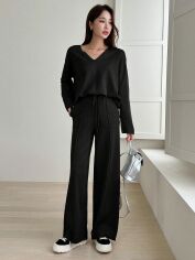 Акція на Костюм жіночий SHEIN GD-00161854 S Чорний від Rozetka