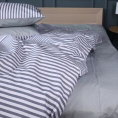Акція на Простирадло MirSon Ranforce Elite 17-0768 Harmony Stripes 200x220 см від Rozetka