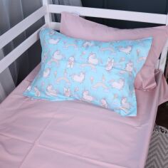 Акція на Простирадло MirSon Полуторне 150х220 см Kids Time 22-1421 Unicorn meanness Сатин від Rozetka