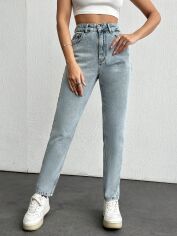 Акція на Джинси жіночі SHEIN GD-00157060 34 Світло-блакитні від Rozetka