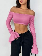 Акція на Топ жіночий SHEIN GD-00168457 XS Рожевий від Rozetka