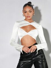 Акція на Топ жіночий SHEIN GD-00170293 S Білий від Rozetka