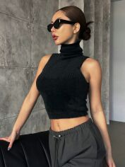 Акція на Топ жіночий SHEIN GD-00168161 L Чорний від Rozetka