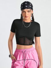 Акція на Топ жіночий SHEIN GD-00156363 XL Чорний від Rozetka