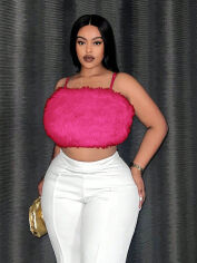 Акція на Топ жіночий SHEIN GD-00168744 XL Рожевий від Rozetka