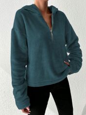 Акція на Худі жіноче SHEIN GD-00168336 S Синє від Rozetka