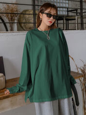 Акція на Лонгслів довгий жіночий SHEIN GD-00167343 L Темно-зелений від Rozetka