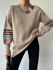 Акція на Джемпер жіночий SHEIN GD-00167188 One Size Бежевий від Rozetka