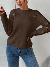 Акція на Джемпер жіночий SHEIN GD-00167197 One Size Коричневий від Rozetka