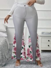 Акція на Штани жіночі SHEIN GD-00163463 2XL Світло-сірі від Rozetka