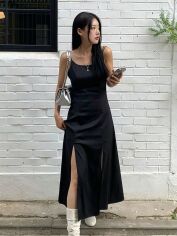Акція на Сарафан жіночий SHEIN GD-00164429 S Чорний від Rozetka