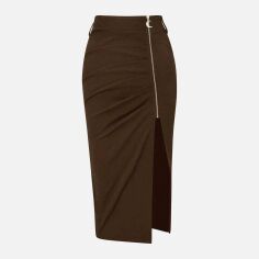 Акція на Спідниця жіноча SHEIN GD-00169727 4XL Коричнева від Rozetka
