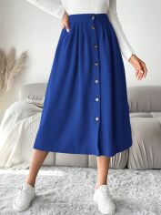 Акція на Спідниця жіноча SHEIN GD-00167267 S Темно-синя від Rozetka