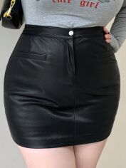 Акція на Спідниця жіноча SHEIN GD-00160413 3XL Чорна від Rozetka