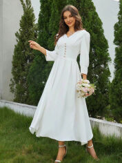 Акція на Сукня жіноча SHEIN GD-00158178 L Біла від Rozetka