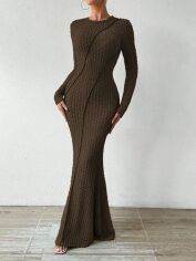 Акція на Сукня жіноча SHEIN GD-00167939 L Коричнева від Rozetka