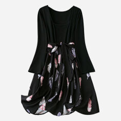 Акція на Плаття жіноче SHEIN GD-00132803 2XL Чорне від Rozetka
