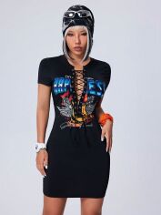 Акція на Плаття жіноче SHEIN GD-00167085 M Чорне від Rozetka