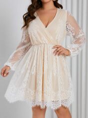 Акція на Плаття жіноче SHEIN GD-00167398 3XL Айворі від Rozetka