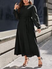 Акція на Плаття жіноче SHEIN GD-00168599 4XL Чорне від Rozetka