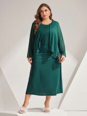 Акція на Плаття жіноче SHEIN GD-00169778 4XL Зелене від Rozetka