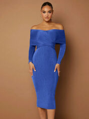 Акція на Плаття жіноче SHEIN GD-00170407 L Синє від Rozetka