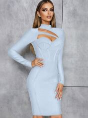 Акція на Плаття жіноче SHEIN GD-00170938 XS Світло-блакитне від Rozetka