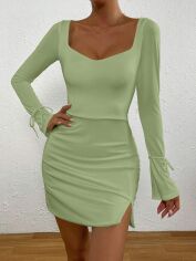 Акція на Плаття жіноче SHEIN GD-00169548 L Світло-зелене від Rozetka