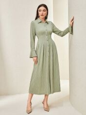 Акція на Плаття жіноче SHEIN GD-00169549 L Світло-зелене від Rozetka