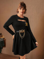 Акція на Плаття жіноче SHEIN GD-00169759 2XL Чорне від Rozetka