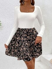Акція на Плаття жіноче SHEIN GD-00169177 XS Чорно-біле від Rozetka