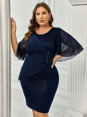 Акція на Плаття жіноче SHEIN GD-00170838 2XL Темно-синє від Rozetka