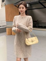 Акція на Плаття жіноче SHEIN GD-00163805 L Бежеве від Rozetka