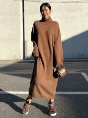 Акція на Плаття жіноче SHEIN GD-00162286 S Коричневе від Rozetka