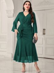 Акція на Плаття жіноче SHEIN GD-00168594 4XL Зелене від Rozetka